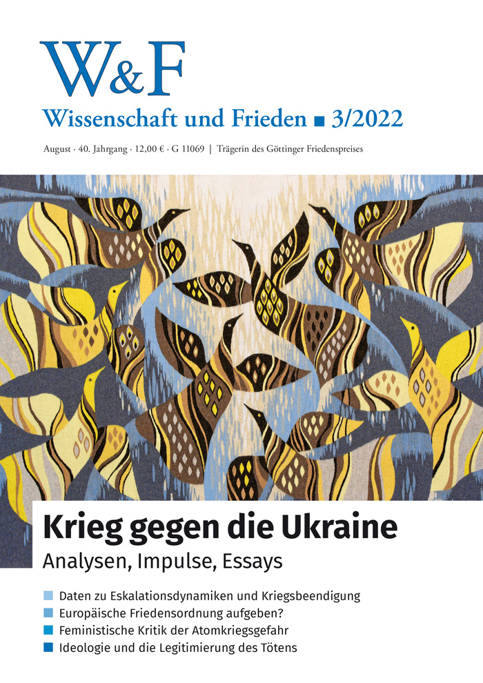 Titel W&F 3/2022 - Krieg gegen die Ukraine