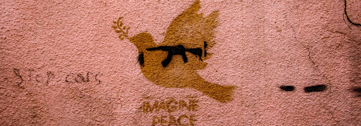 Friedenstaube "Imagine Peace" von Zaur Ibrahimov fotografiert