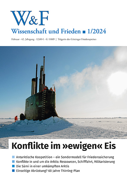 Cover Wissenschaft und Frieden Ausgabe 2024-1