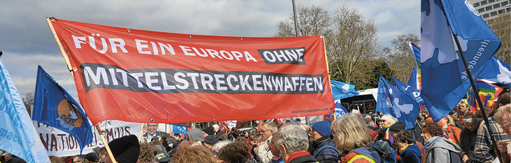 Bild von Demo gegen Mittelstreckenraketen